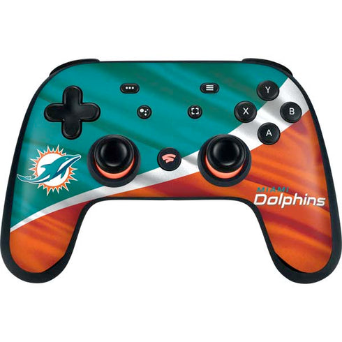 NFL Miami Dolphins Google Stadia Controller Skin